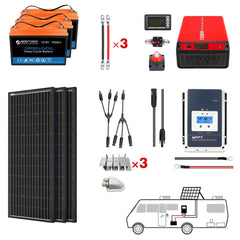 ACOPOWER 200Ah Battery 200W Solar Power System - Green Vista Living