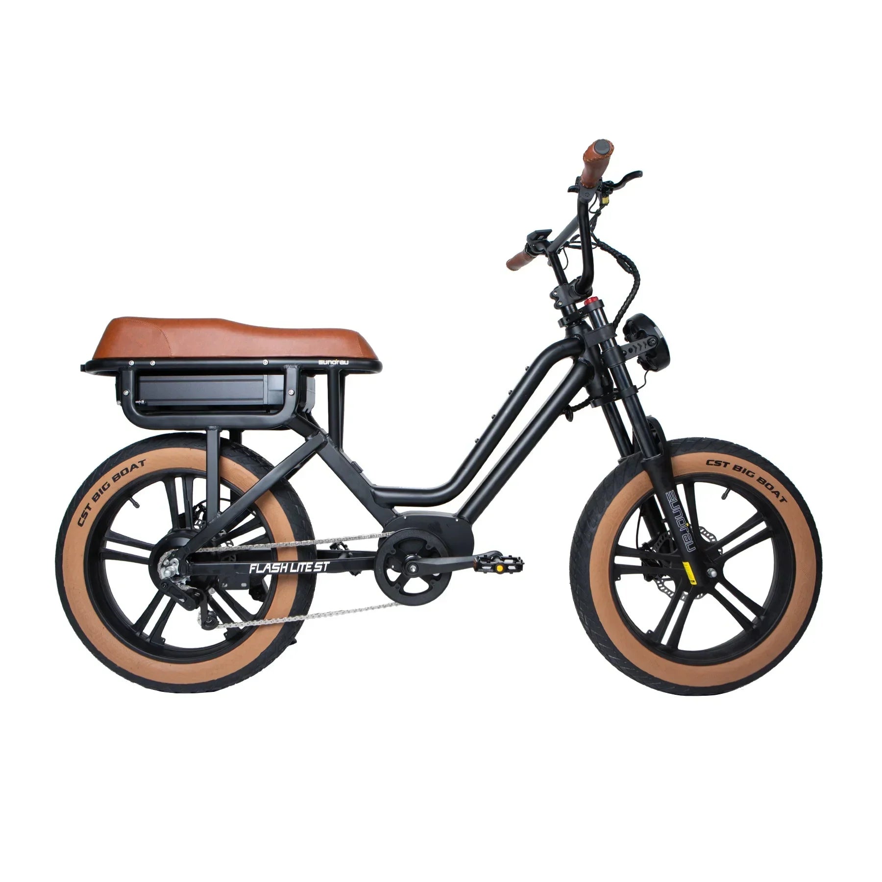 EUNORAU FLASH LITE ST 52V750W Fat Tire eMoped Electric Bicycle - Green Vista Living