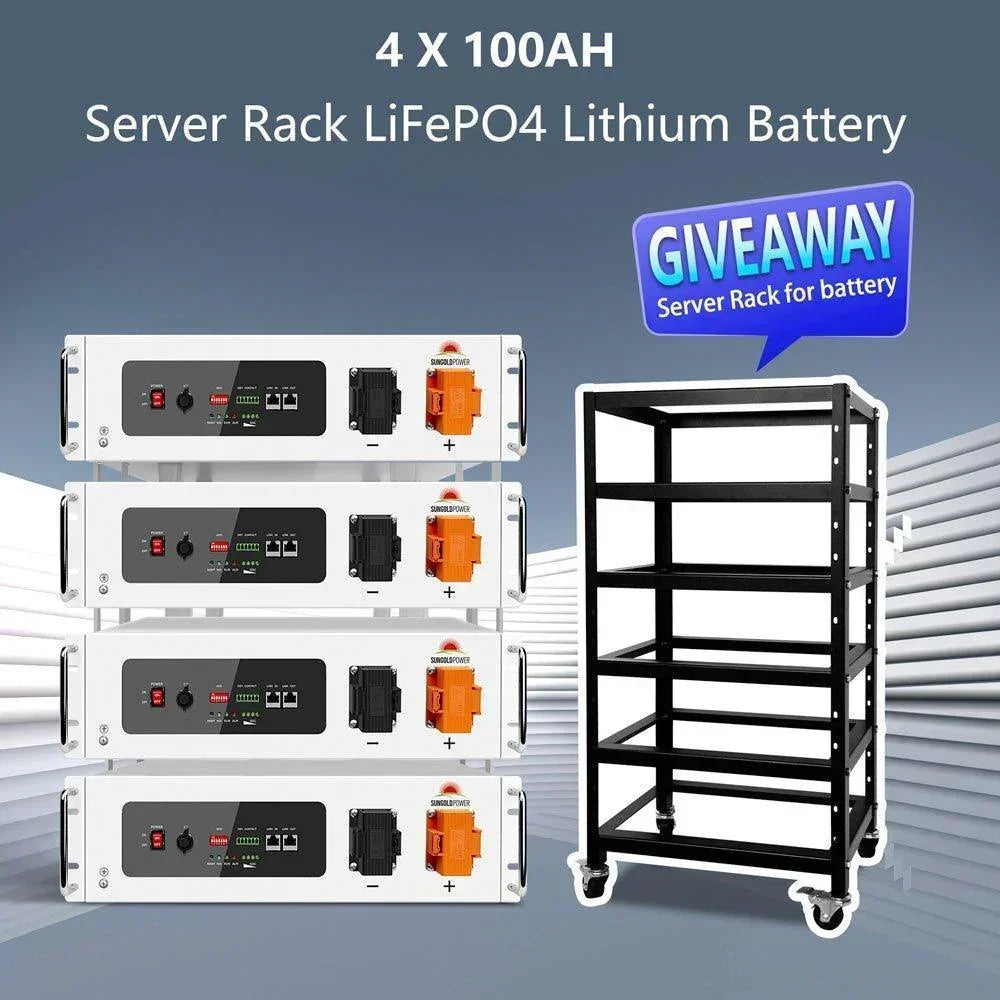 Off Grid Solar Kit 16KW 48VDC 120V/240V 25.6KWH LITHIUM BATTERY 32 X 415 Watts Solar Panels SGR-16K25E - Green Vista Living