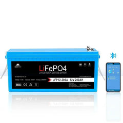 Sungold Power 12V 200Ah LiFePo4 Deep Cycle Lithium Battery Bluetooth / Self-Heating / IP65 - Green Vista Living