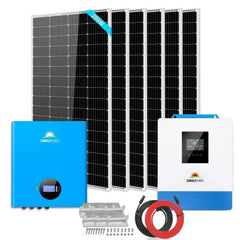 Off-Grid Solar Kit 5000W 48VDC 120V 5.12KWH PowerWall Battery 6 X 200 Watts Solar Panels SGM-5K5E - Green Vista Living