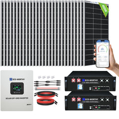 4800W 48V (24x195W) Complete MPPT Off Grid Solar Kit Eco-Worthy