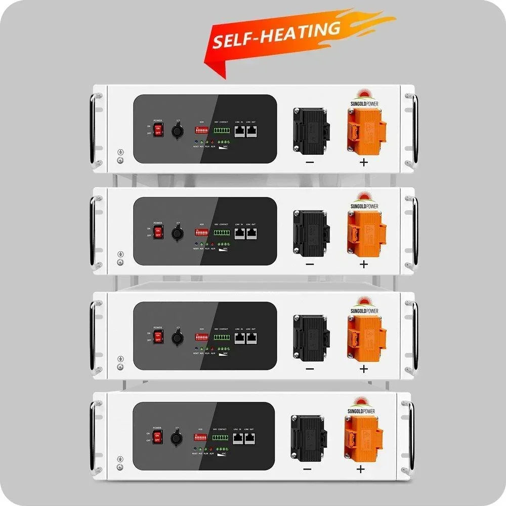 Sungold Power SGH48100T Server Rack 48V 100AH Lithium Battery Self-Heating - Green Vista Living