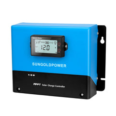 SunGold Power 100A MPPT Solar Charge Controller | 99.9% Efficient | Auto-Detect 12V/24V/36V/48V | Bluetooth Monitoring | Parallel Power Function