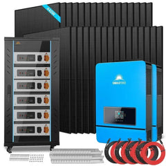 Off Grid Solar Kit 20Kw 48VDC 120v/240v 30.72kwh Lithium Battery 32 X 450 Watts Solar Panels SGR-20K30E - Green Vista Living