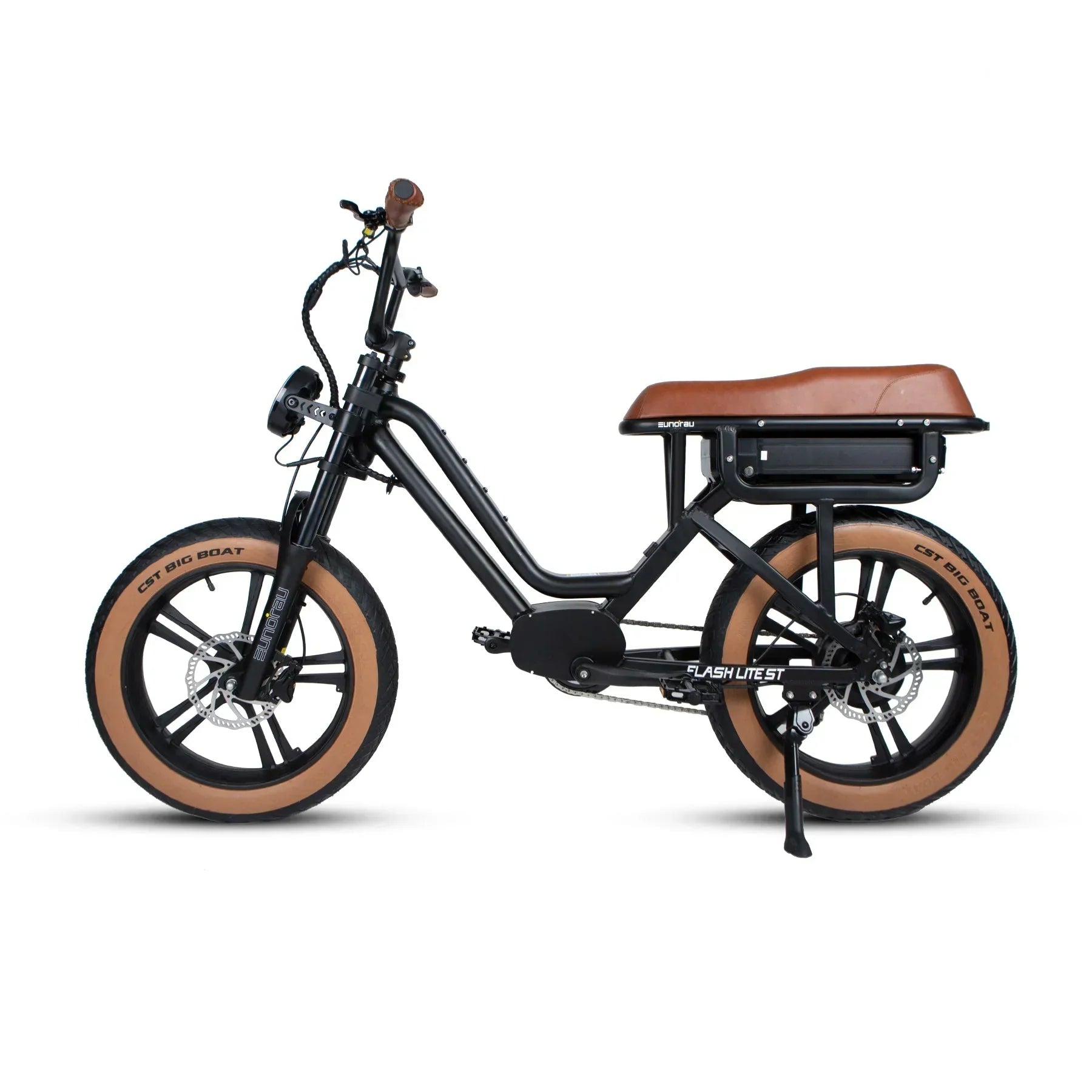 EUNORAU FLASH LITE ST 52V750W Fat Tire eMoped Electric Bicycle - Green Vista Living