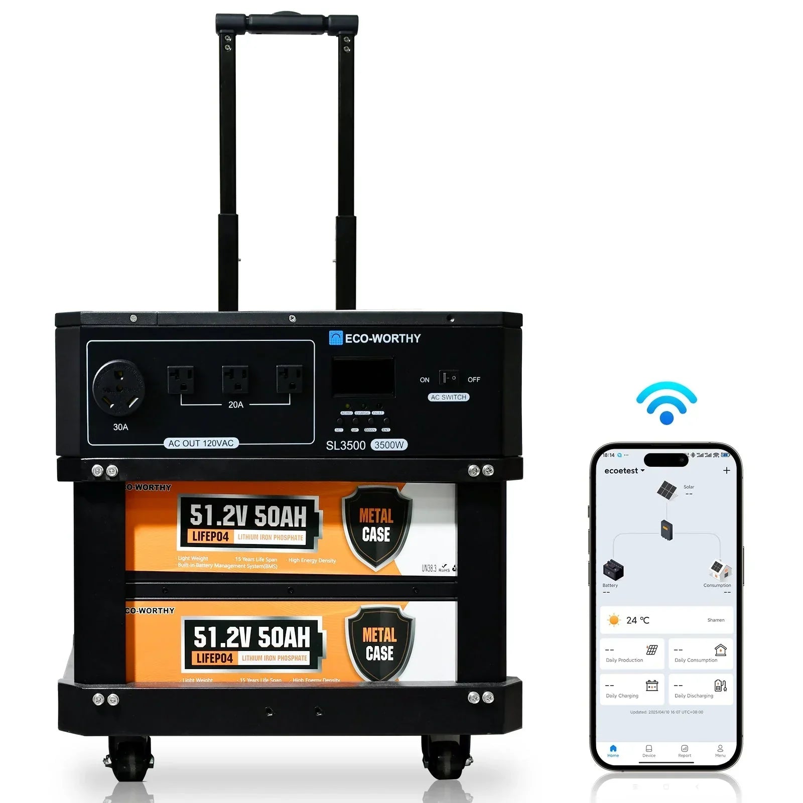 Eco-worthy SL3500 stackable power station Eco-Worthy