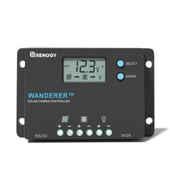 Renogy Wanderer 10A PWM Charge Controller - Green Vista Living