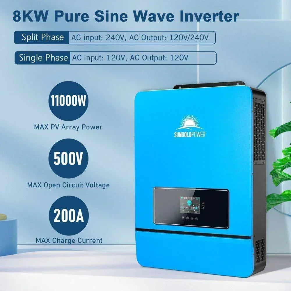 Sungold Power 8KW 48V Split Phase Solar Inverter - Green Vista Living