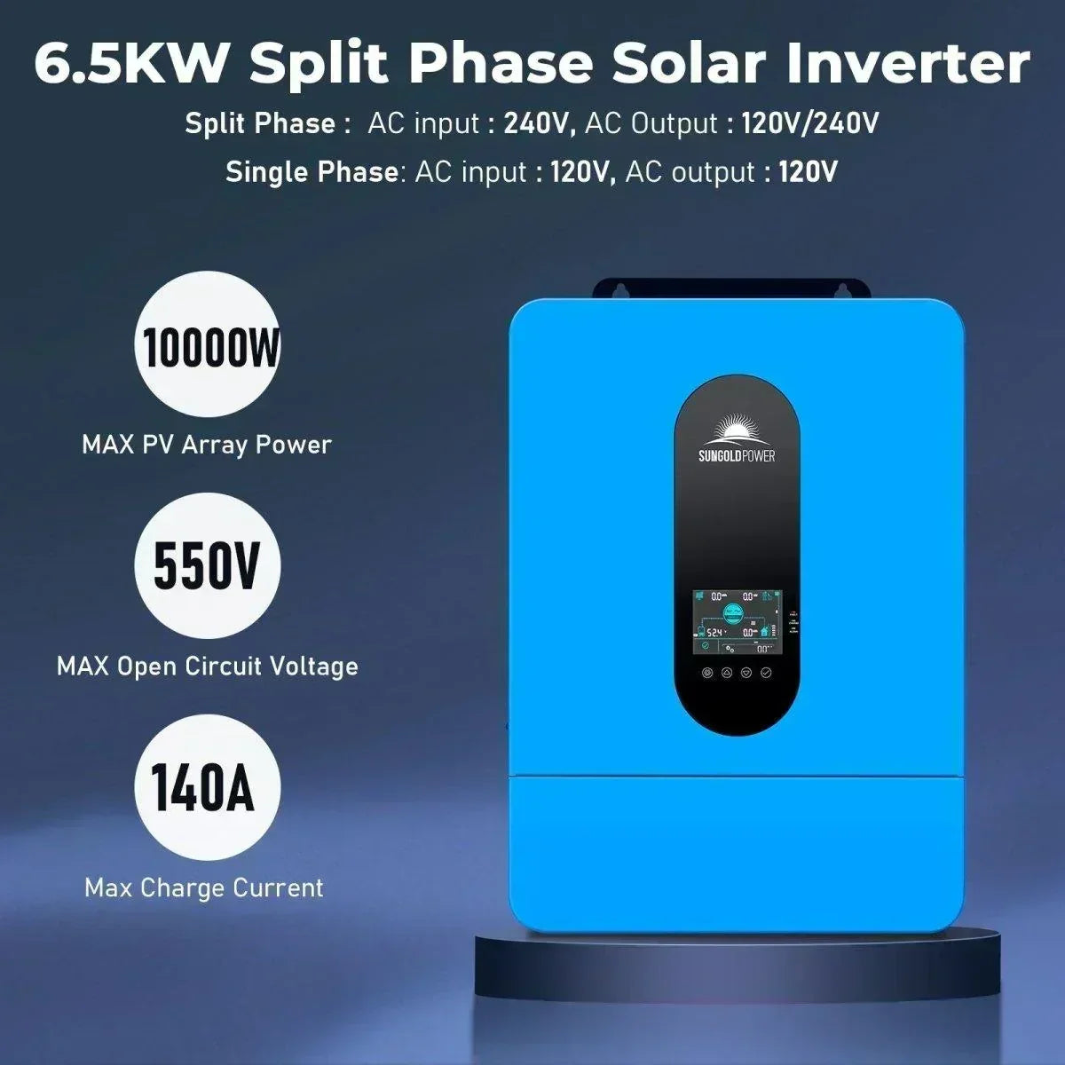 Sungold Power 13000W 48V Solar Charge Inverter Split Phase + Wifi Monitor (2 Units Parallel) - Green Vista Living