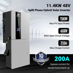 Sungold Power 11.4kW 48V Split Phase Hybrid Solar Inverter SGN-11K15PRO - Green Vista Living