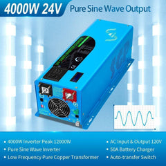 Sungold Power 4000W DC 24V Pure Sine Wave Inverter With Charger - Green Vista Living