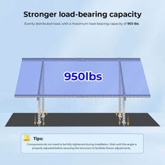 Sungold Power Modular & Expandable Ground Mount Brackets for 2× 400W–590W Solar Panels - Green Vista Living