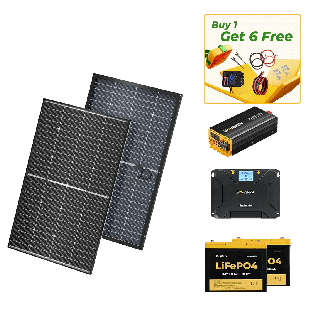 BougeRV 12V 400 Watt Rigid Solar System Kit - Green Vista Living