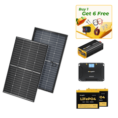 BougeRV 12V 400 Watt Rigid Solar System Kit
