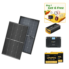 BougeRV 12V 400 Watt Rigid Solar System Kit - Green Vista Living