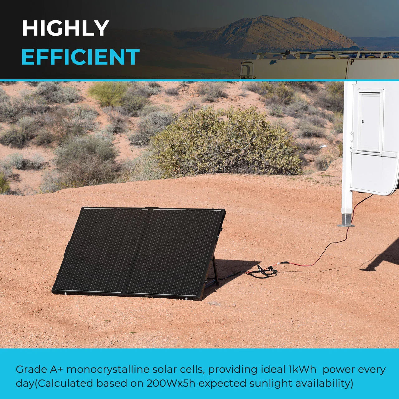 Renogy Solar Suitcase 200W 12V Monocrystalline Portable Solar Panel with Voyager - Green Vista Living