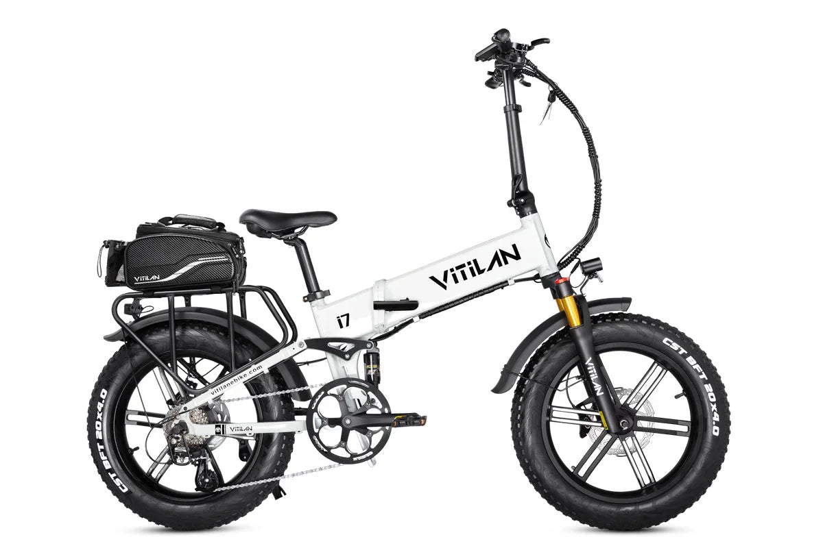 Vitilan I7 Pro Folding Full Suspension Electric Bike - Green Vista Living
