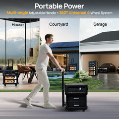 ECO-WORTHY SL3500 Stackable Power Station with 4×200W Portable Solar Panels | 5120 Wh Capacity | Emergency Backup | Portable & Expandable Power & Capacity Eco-Worthy