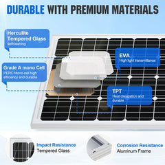 Eco-Worthy 1560W 48V (8×195W) Complete Off-Grid Solar Kit | 3.5kW Inverter + 48V 100Ah Rack Battery - Green Vista Living