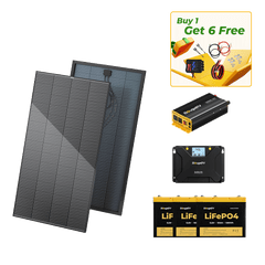 BougeRV 12V 600W High Watt Rigid Solar System Kit
