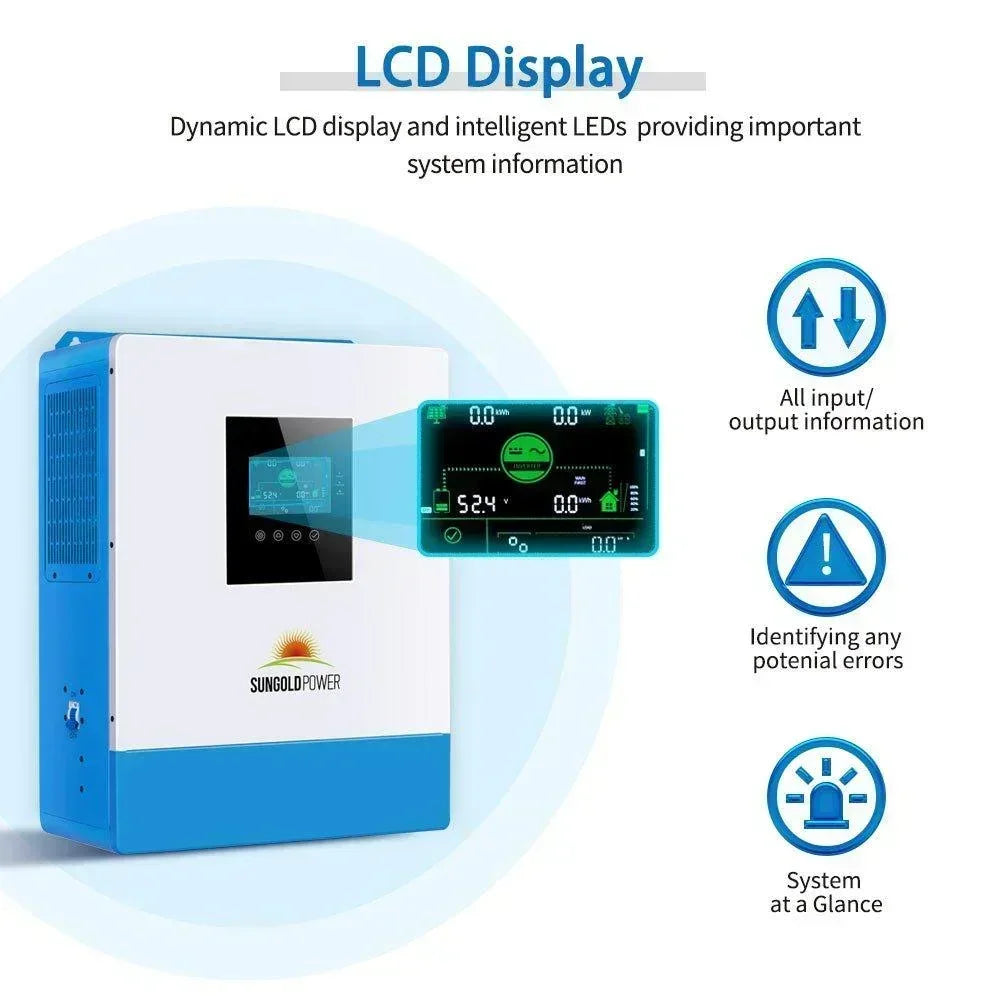 Sungold Power 10000W 48V Solar Charger Inverter (2 Units Parallel) - Green Vista Living