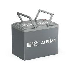 ALPHA 1 | 12V 100Ah LiFePO4 Battery | Powerful 12V Lithium Battery for RVs, Trailers, Vans, Boats, Off-Grid | 5,000 Lifetime Cycles | Bluetooth and Internal Heat Technology - Green Vista Living