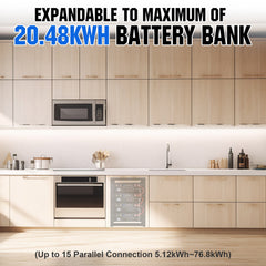 ECO-WORTHY Complete Off-Grid Solar Panel Kit | 2×5kW 120V/240V Output | 20.48kWh–30.72kWh Lithium Battery | 7380W–9840W Solar Input