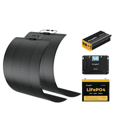 BougeRV 12V 400 Watt Flexible Solar System Kit