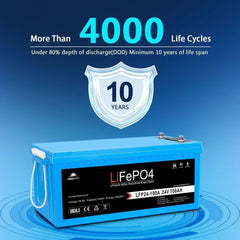 Sungold Power 24V 100Ah LiFePo4 Deep Cycle Lithium Battery Bluetooth Self-Heating / IP65 - Green Vista Living
