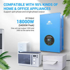 Sungold Power 18KW 48V Split Phase Pure Sine Wave inverter Charger - Green Vista Living
