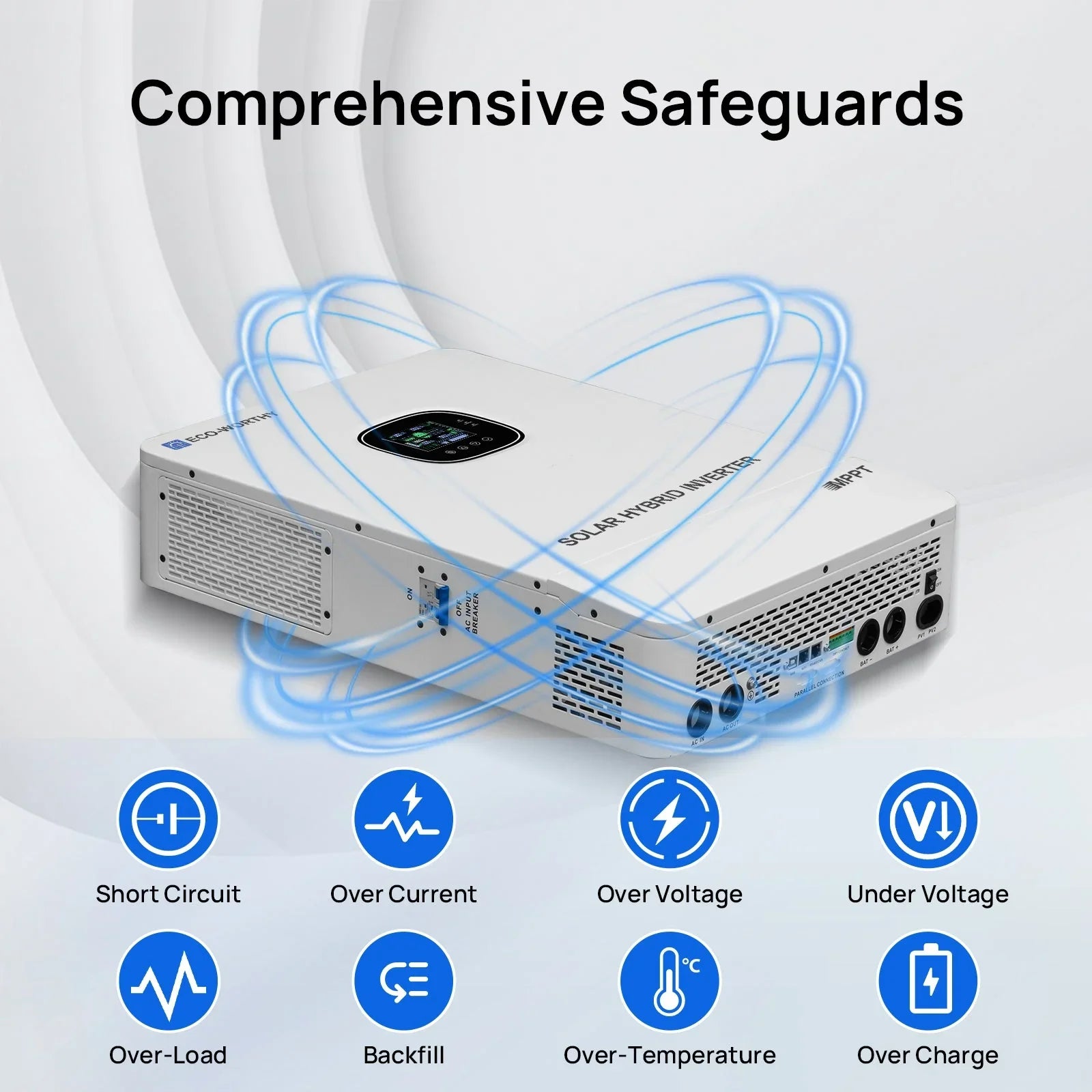 ECO-WORTHY 10KW Off-grid Inverter 48V 120V/240V Split Phase All-In-One Inverter Eco-Worthy