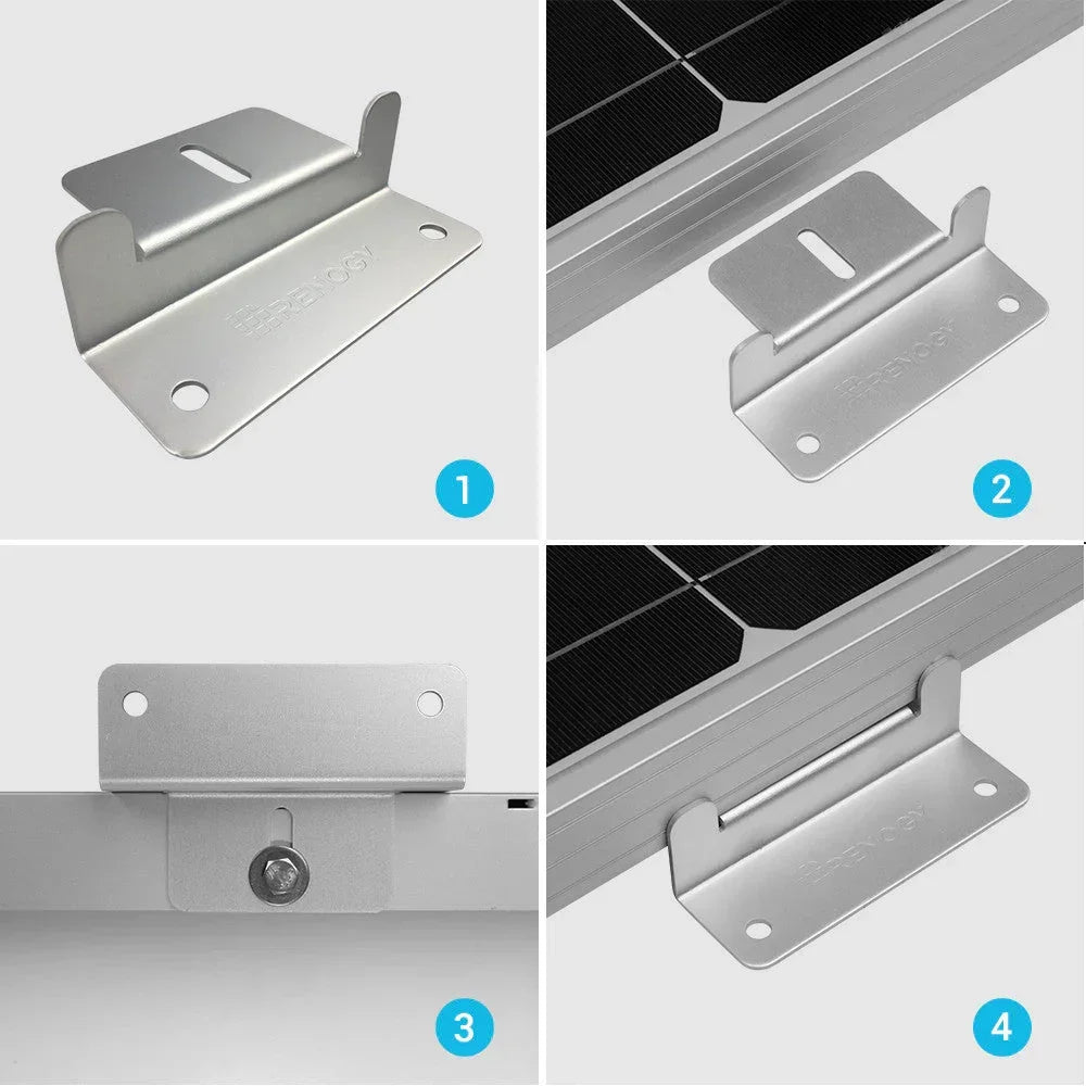 Renogy Solar Panel Mounting Z Bracket -- Set of 4 - Green Vista Living