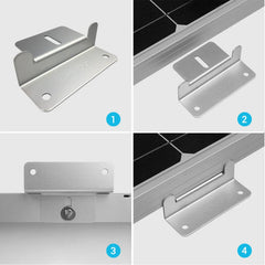 Renogy Solar Panel Mounting Z Bracket -- Set of 4 - Green Vista Living