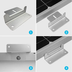 Renogy Solar Panel Mounting Z Bracket -- Set of 4 - Green Vista Living