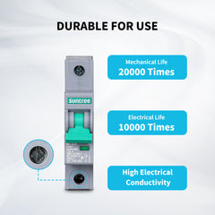 Renogy 10A/16A/32A/50A/63A 1P DC Miniature Circuit Breaker