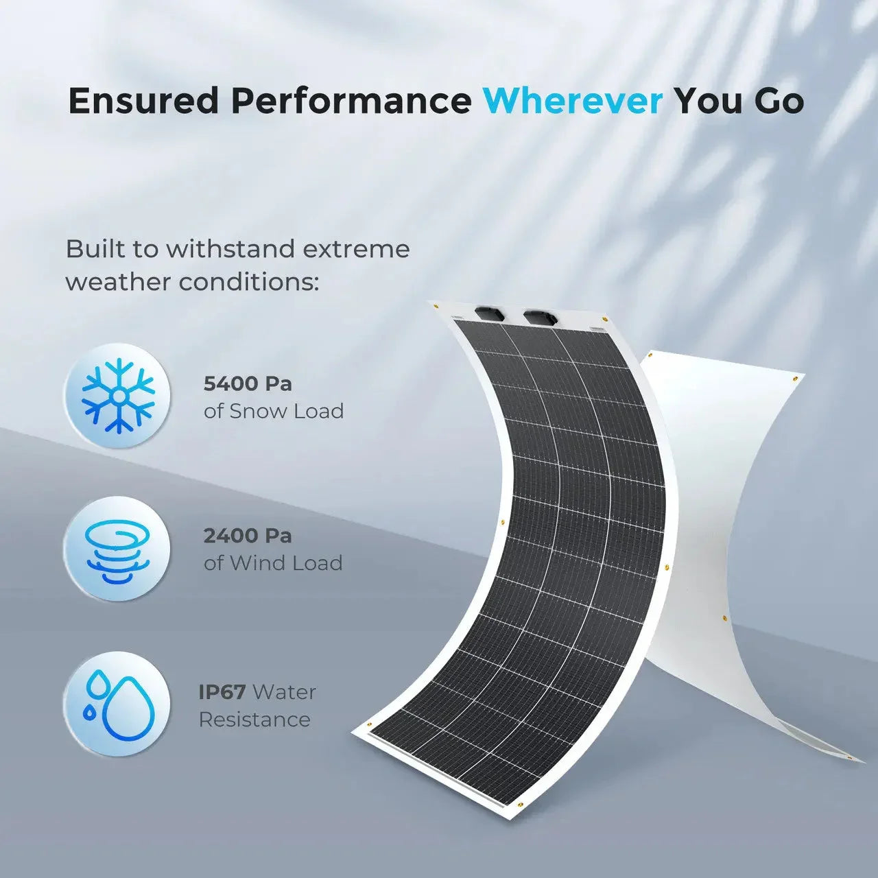 Renogy Flexible 100W 12V Monocrystalline Solar Panel - Green Vista Living