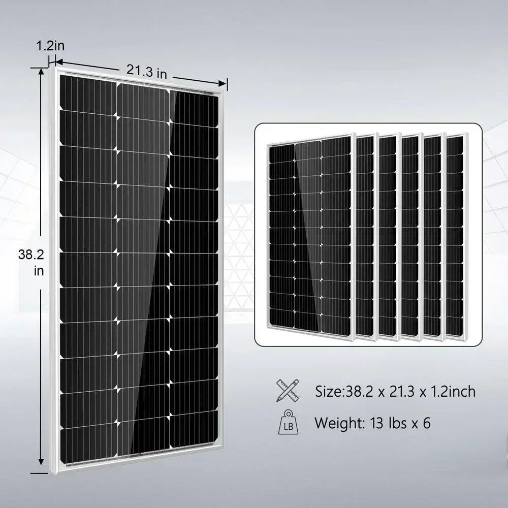 Off Grid Solar Kit 3000W Inverter 12VDC 120V Output Battery 600 watt Solar Back Up SGK-PRO3 - Green Vista Living