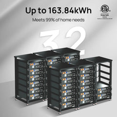 Eco-Worthy 10kw Complete Off-Grid Solar Power System | 20.48kWh to 61.44kWh Battery | 10000W 120/240V | 4920W to 14760W PV - Green Vista Living