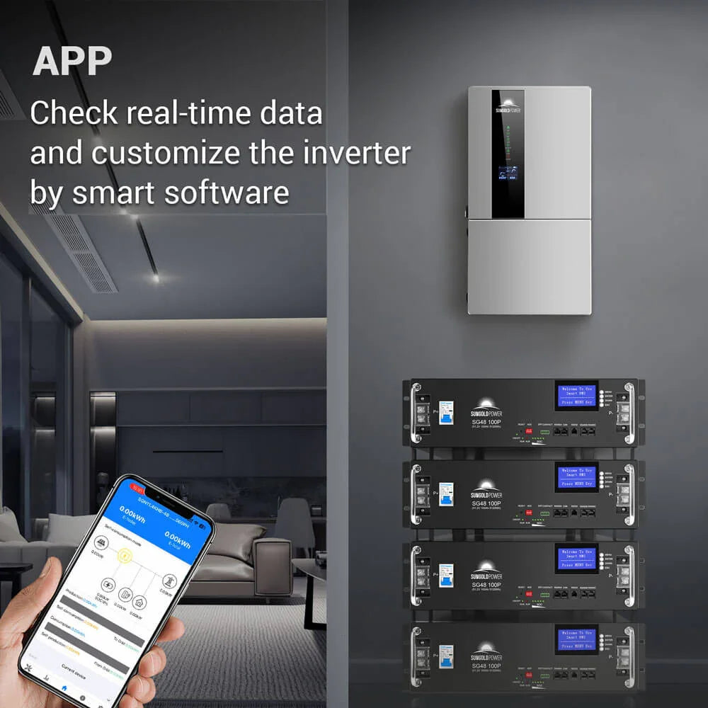 Sungold Power 11.4KW Hybrid Inverter 48V Split Phase SGN11.4KHB-48 - Green Vista Living
