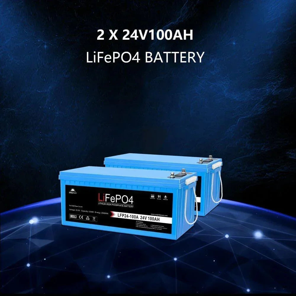 Solar Kit 3000W 24V Inverter 120V output Lithium Battery 800 Watt Solar Panel SGKT-3PRO - Green Vista Living