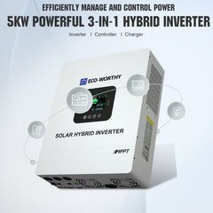 Off Grid Home Power Bundle | 5kW Inverter with 48V 100AH Server Rack Battery Eco-Worthy