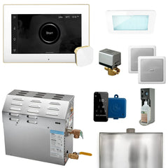 Mr.Steam MS XDream Generator Package Steam Shower Generator Package with iSteamX Control and Aroma Glass SteamHead - Green Vista Living
