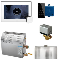 Mr.Steam MS XDream Generator Package Steam Shower Generator Package with iSteamX Control and Aroma Glass SteamHead - Green Vista Living