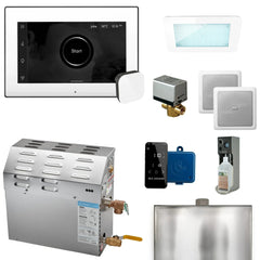Mr.Steam MS XDream Generator Package Steam Shower Generator Package with iSteamX Control and Aroma Glass SteamHead - Green Vista Living