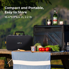 BougeRV Compact Outdoor Portable Electric Barbecue Grill - Green Vista Living