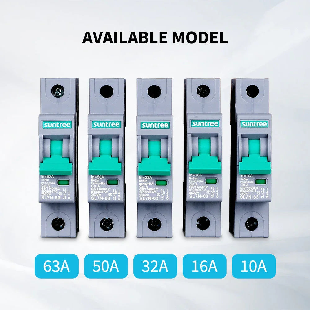 Renogy 10A/16A/32A/50A/63A 1P DC Miniature Circuit Breaker - Green Vista Living