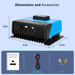 SunGold Power 100A MPPT Solar Charge Controller | 99.9% Efficient | Auto-Detect 12V/24V/36V/48V | Bluetooth Monitoring | Parallel Power Function