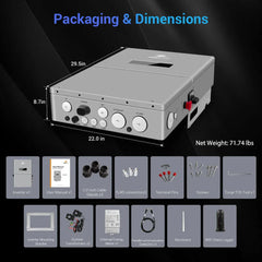 Sungold Power High Voltage 11.4KW Hybrid Split Phase Inverter with APS Transmitter SG11.4KHB-HV - Green Vista Living