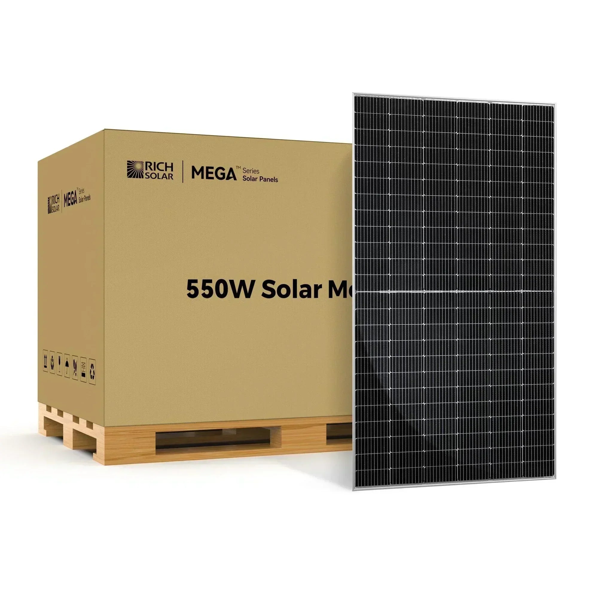 Rich Solar MEGA 550 Watt Solar Panel | Premium Grid-tie or Off-grid Solar Panel for Residential, Commercial, Agriculture - Green Vista Living